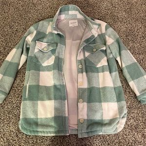 Oversized flannel jacket